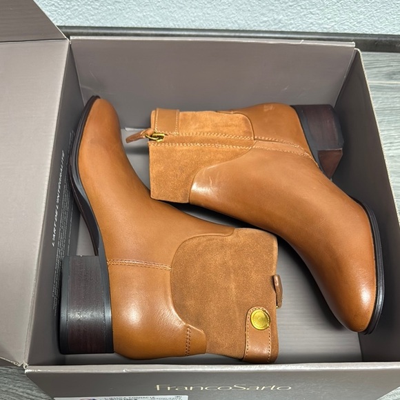 Franco Sarto Leather Ankle Boots - Jessica - Picture 2 of 7
